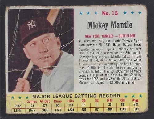 Mantle Jello 15, 1963, front