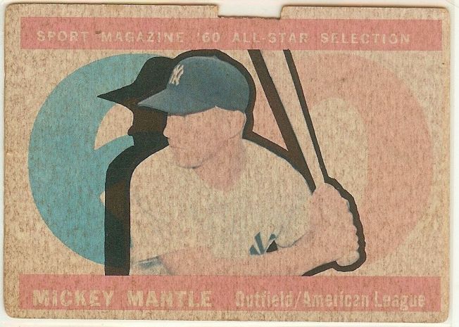 1960 Topps 563 Mickey Mantle