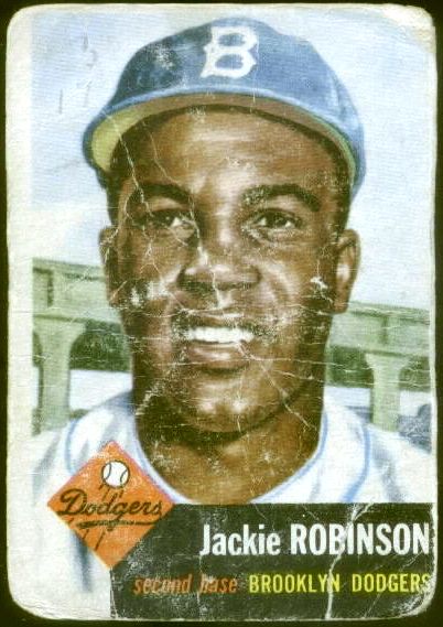 1953 Topps Jackie Robinson 1, 2nd poorest